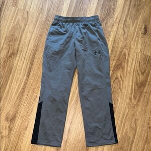 Under Armour Gray and Black Track Pants